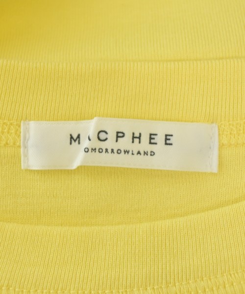 MACPHEE（マカフィー）Tシャツ・カットソー 黄 サイズ:S レディース/2200694638031