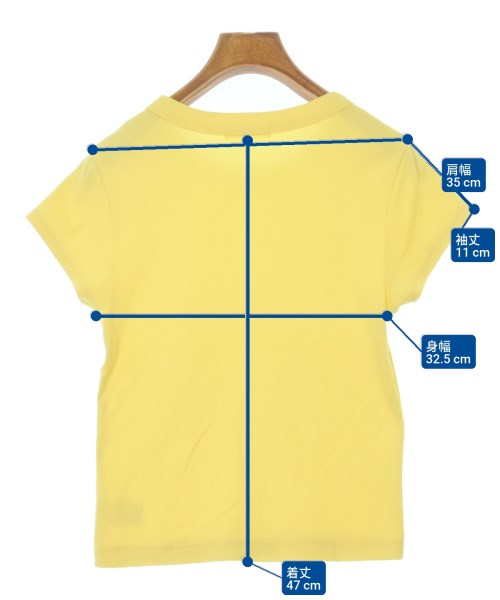MACPHEE（マカフィー）Tシャツ・カットソー 黄 サイズ:S レディース/2200694638031