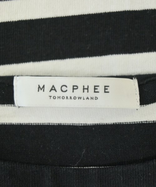 MACPHEE（マカフィー）Tシャツ・カットソー 黒 サイズ:S レディース/2200694638048