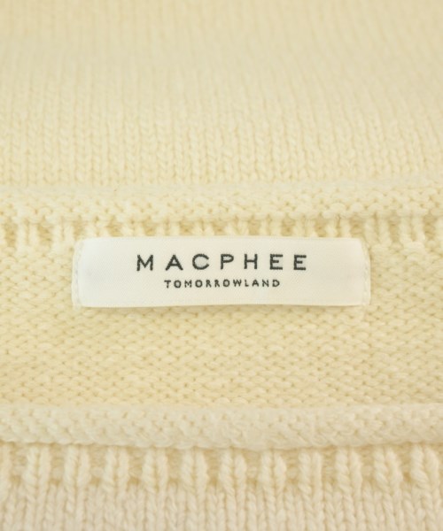 MACPHEE（マカフィー）ニット・セーター 白 サイズ:S レディース/2200697025180