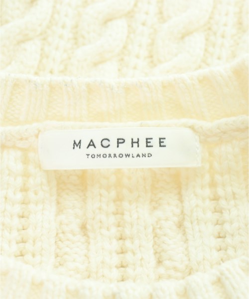 MACPHEE（マカフィー）ニット・セーター 白 サイズ:S レディース/2200690035100