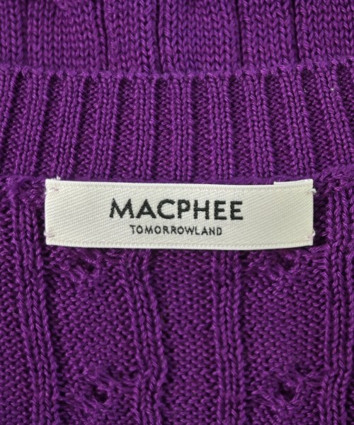 MACPHEE（マカフィー）カーディガン 紫 サイズ:S レディース/2200697941022