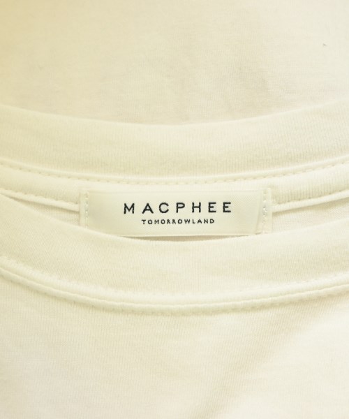 MACPHEE（マカフィー）Tシャツ・カットソー 白 サイズ:S レディース/2200700062065