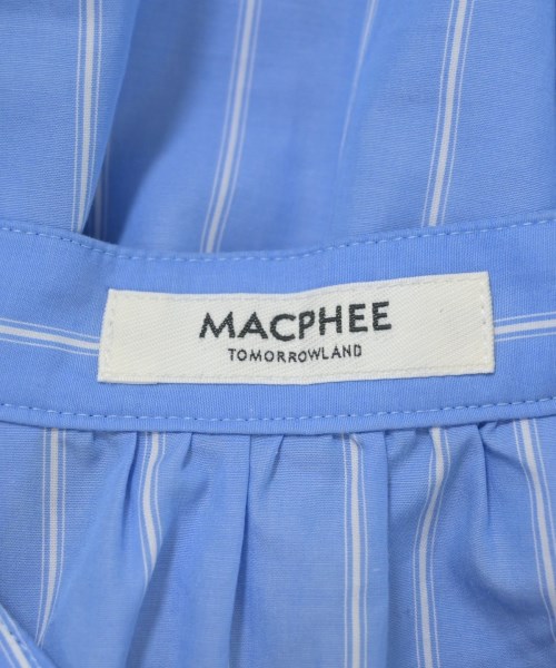 MACPHEE（マカフィー）ブラウス 青 サイズ:36(M位) レディース/2200696746130