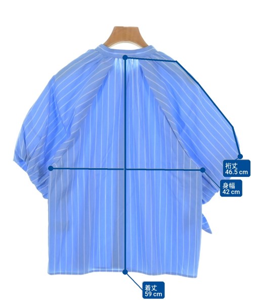 MACPHEE（マカフィー）ブラウス 青 サイズ:36(M位) レディース/2200696746130