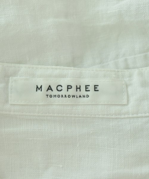 MACPHEE（マカフィー）カジュアルシャツ 白 サイズ:36(M位) レディース/2200697488121