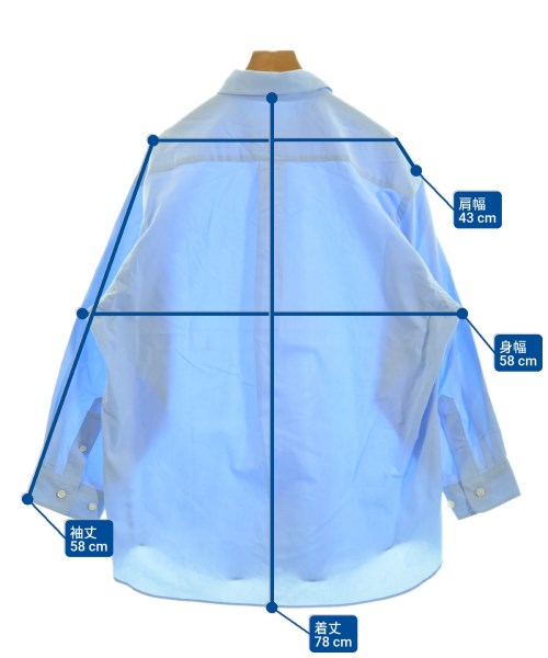 MACPHEE（マカフィー）カジュアルシャツ 青 サイズ:36(M位) レディース/2200650639065