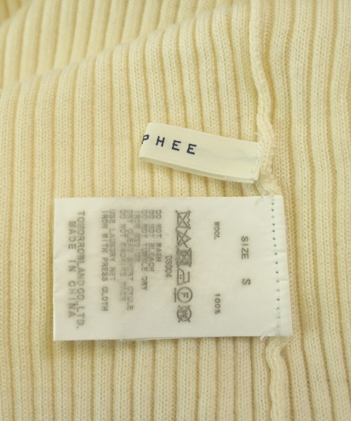 MACPHEE（マカフィー）ニット・セーター 白 サイズ:S レディース/2200654757093