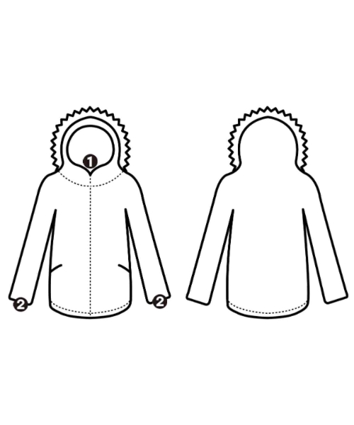 MACPHEE（マカフィー）ダッフルコート グレー サイズ:34(S位) レディース/2200630278017