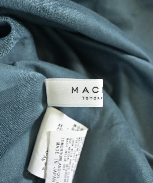 MACPHEE（マカフィー）カジュアルシャツ 緑 サイズ:36(M位) レディース/2200652220070