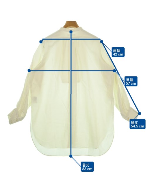 MACPHEE（マカフィー）カジュアルシャツ 白 サイズ:36(M位) レディース/2200649665020