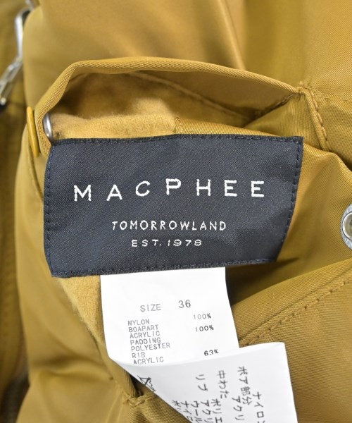 MACPHEE（マカフィー）ミリタリーブルゾン 黄 サイズ:36(M位) レディース/2200653666013