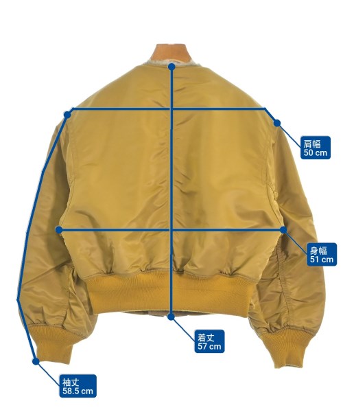 MACPHEE（マカフィー）ミリタリーブルゾン 黄 サイズ:36(M位) レディース/2200653666013