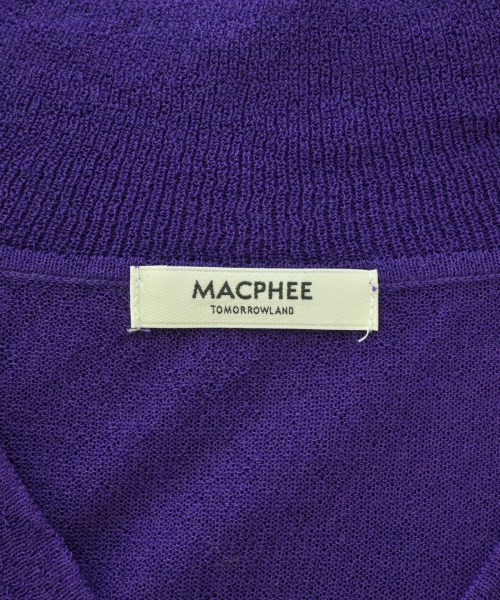 MACPHEE（マカフィー）カーディガン 紫 サイズ:S レディース/2200659161109