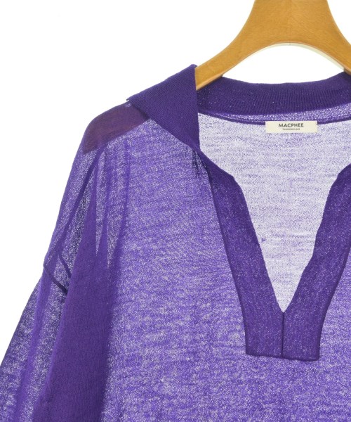 MACPHEE（マカフィー）カーディガン 紫 サイズ:S レディース/2200659161109