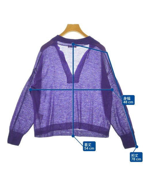 MACPHEE（マカフィー）カーディガン 紫 サイズ:S レディース/2200659161109