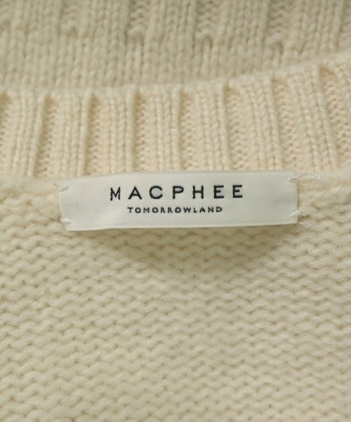 MACPHEE（マカフィー）カーディガン 白 サイズ:S レディース/2200653912011
