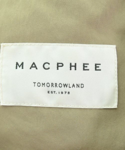 MACPHEE（マカフィー）ダウンジャケット/ダウンベスト カーキ サイズ:36(M位) レディース/2200654863015