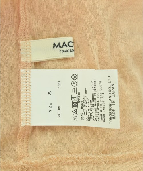 MACPHEE（マカフィー）Tシャツ・カットソー ピンク サイズ:S レディース/2200655430025