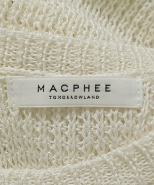 MACPHEE（マカフィー）ニット・セーター 白 サイズ:S レディース/2200659351074