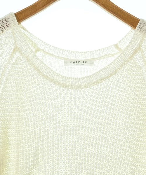 MACPHEE（マカフィー）ニット・セーター 白 サイズ:S レディース/2200659351074