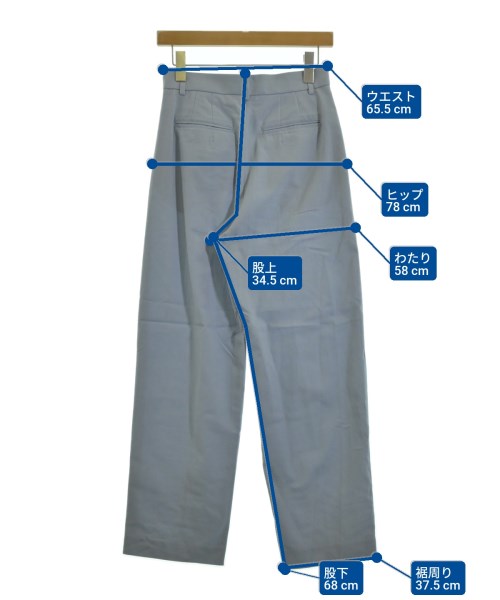 MACPHEE（マカフィー）スラックス 青 サイズ:34(S位) レディース/2200656979028