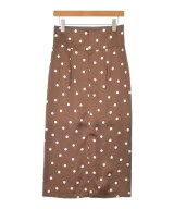 MACPHEE（マカフィー）ひざ丈スカート 茶 サイズ:36(M位) レディース/2200650401211