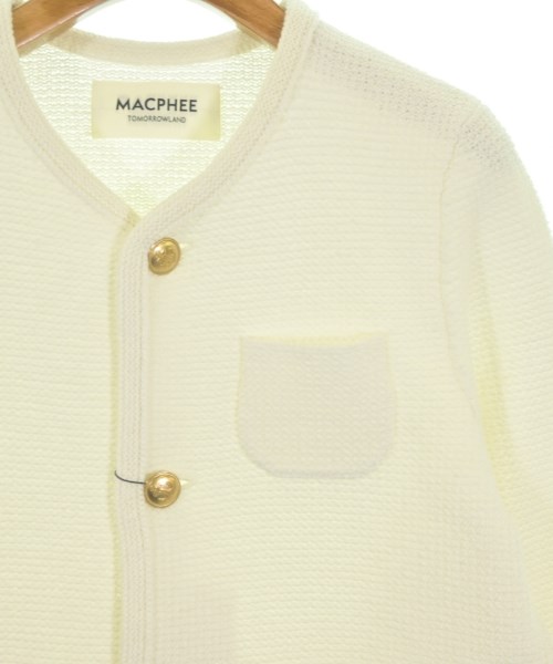 MACPHEE（マカフィー）カーディガン 白 サイズ:S レディース/2200655922032