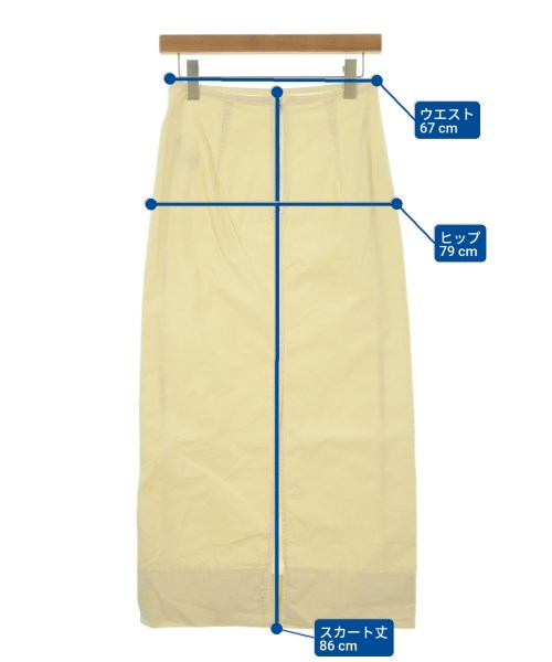 MACPHEE（マカフィー）ロング・マキシ丈スカート 白 サイズ:34(S位) レディース/2200654999073