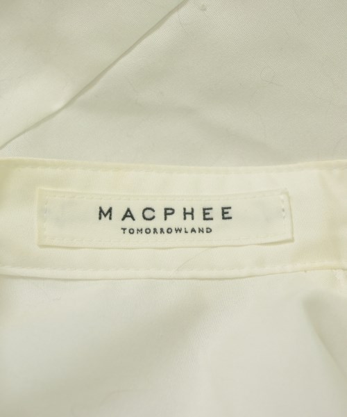 MACPHEE（マカフィー）カジュアルシャツ 白 サイズ:36(M位) レディース/2200661921029