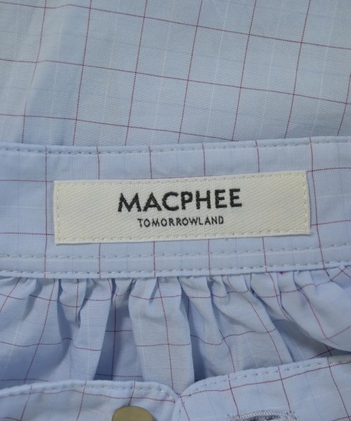 MACPHEE（マカフィー）カジュアルシャツ 青 サイズ:36(M位) レディース/2200707122120