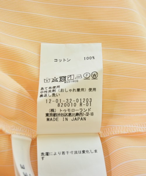 MACPHEE（マカフィー）カジュアルシャツ オレンジ サイズ:36(M位) レディース/2200709112068