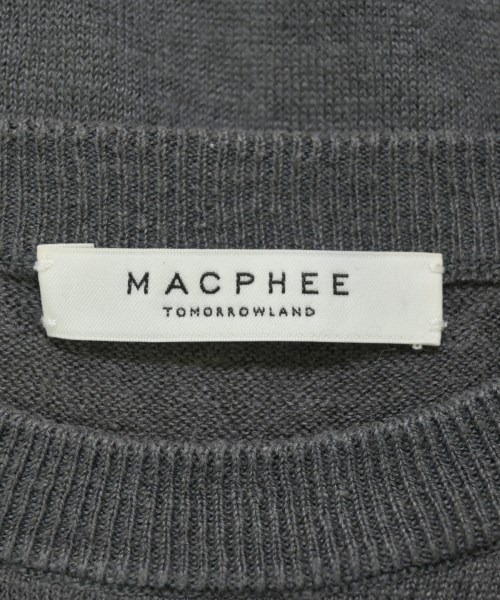 MACPHEE（マカフィー）ニット・セーター グレー サイズ:S レディース/2200709112099