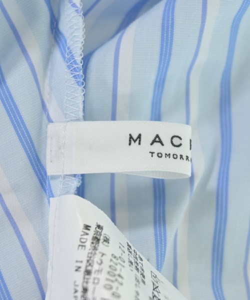 MACPHEE（マカフィー）カジュアルシャツ 青 サイズ:36(M位) レディース/2200710492050
