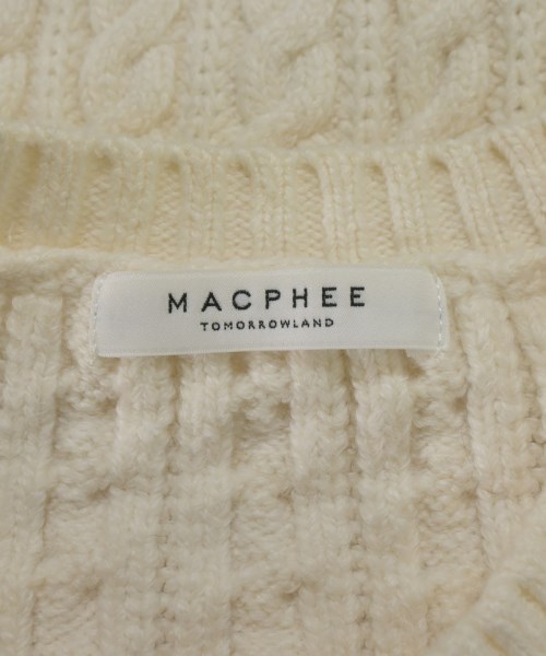 MACPHEE（マカフィー）カーディガン 白 サイズ:S レディース/2200708710098