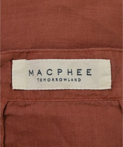 MACPHEE（マカフィー）カジュアルシャツ 茶 サイズ:36(M位) レディース/2200709972044