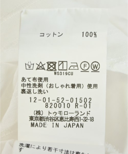 MACPHEE（マカフィー）カジュアルシャツ 白 サイズ:36(M位) レディース/2200710629050