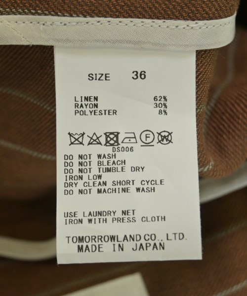 MACPHEE（マカフィー）テーラードジャケット 茶 サイズ:36(M位) レディース/2200714352268