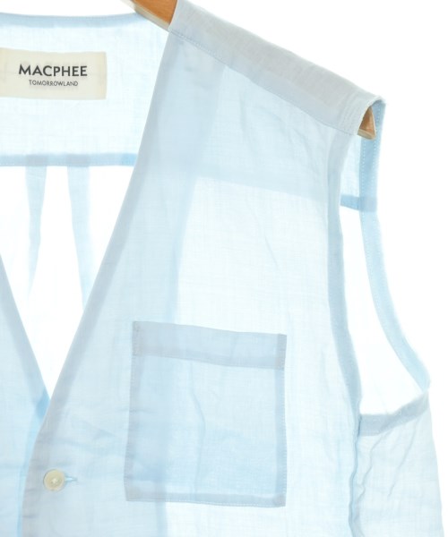 MACPHEE（マカフィー）ベスト 青 サイズ:36(M位) レディース/2200715385050