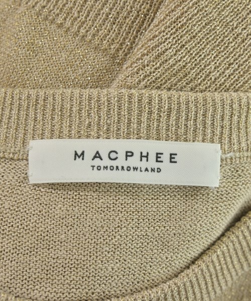 MACPHEE（マカフィー）ニット・セーター ベージュ サイズ:S レディース/2200715518021