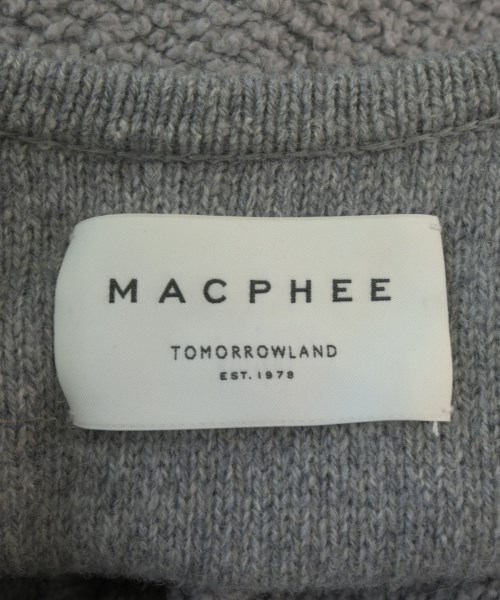 MACPHEE（マカフィー）カーディガン グレー サイズ:S レディース/2200713167030