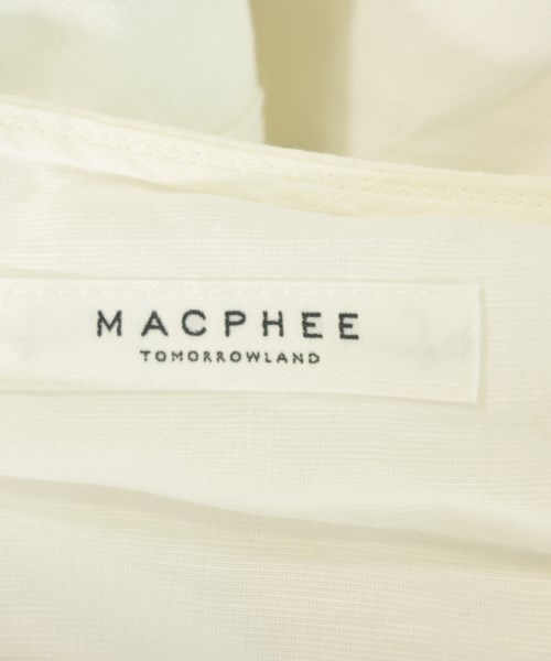 MACPHEE（マカフィー）カジュアルシャツ 白 サイズ:36(M位) レディース/2200712743143