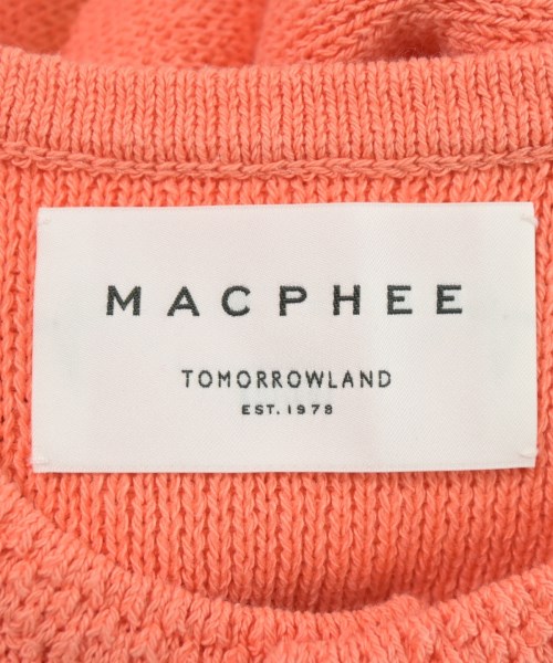 MACPHEE（マカフィー）カーディガン オレンジ サイズ:S レディース/2200718868062