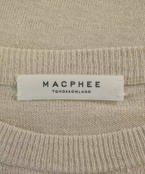 MACPHEE（マカフィー）ニット・セーター ベージュ サイズ:S レディース/2200642383037