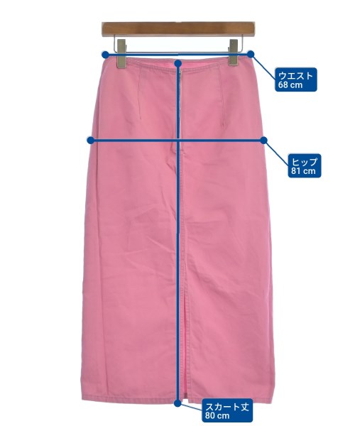 MACPHEE（マカフィー）ロング・マキシ丈スカート ピンク サイズ:36(M位) レディース/2200635164018