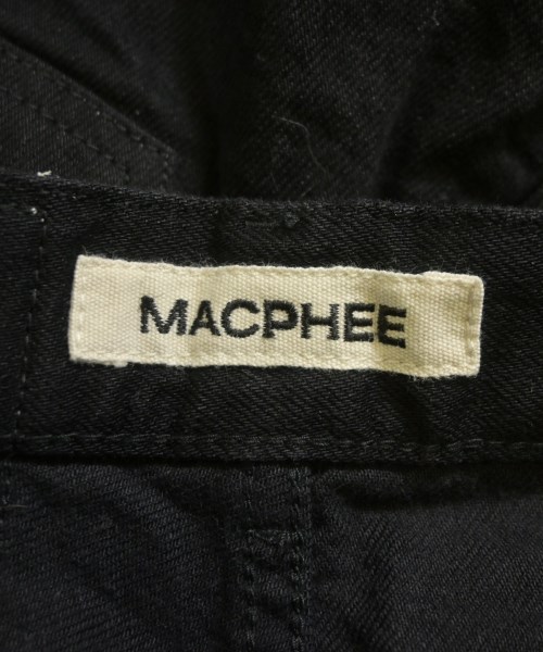 MACPHEE（マカフィー）デニムパンツ 黒 サイズ:32(XS位) レディース/2200635431073