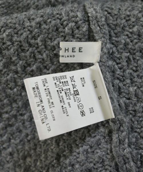 MACPHEE（マカフィー）ニット・セーター グレー サイズ:S レディース/2200646005058