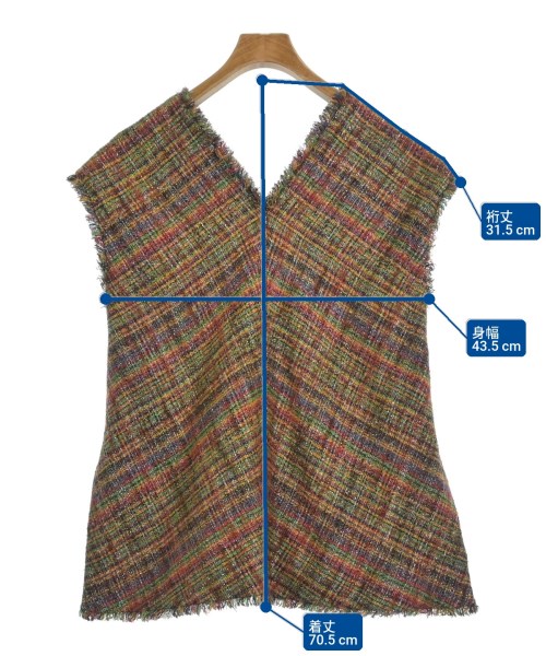 MACPHEE（マカフィー）ベスト 茶 サイズ:36(M位) レディース/2200645472011