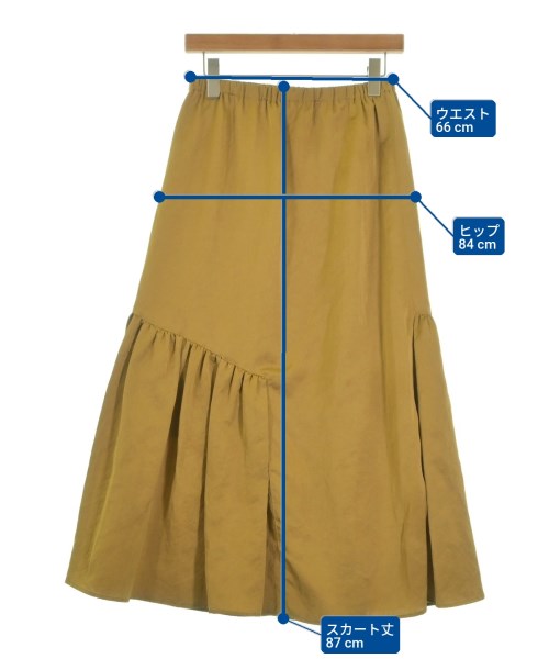 MACPHEE（マカフィー）ロング・マキシ丈スカート ゴールド サイズ:36(M位) レディース/2200632956135
