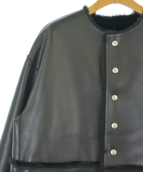 MACPHEE（マカフィー）ムートンコート 黒 サイズ:36(M位) レディース/2200647661055